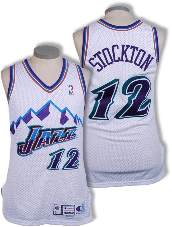 1999-2000 John Stockton Utah Jazz Game Worn Jersey
