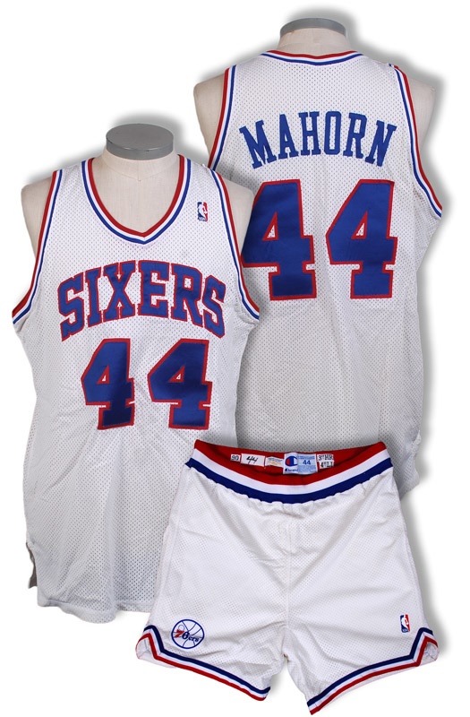 - 1990 Rick Mahorn Philadelphia 76ers Game Worn Uniform