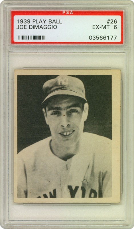 Baseball and Trading Cards - 1939 Playball #26 Joe Dimaggio (PSA EX-MT 6)