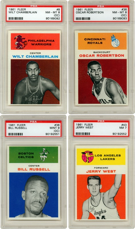 High Grade 1961 Fleer Basketball Card Complete Set