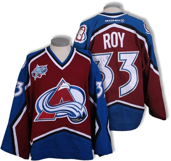 - 2000-01 Patrick Roy Colorado Avalanche Game Worn Jersey