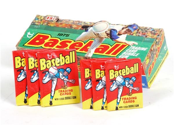 1975 Topps Baseball Card Unopened Packs (13 Mini / 10 Large)