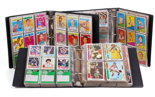 1971-1980 High Grade Basketball Card Complete Sets (9)