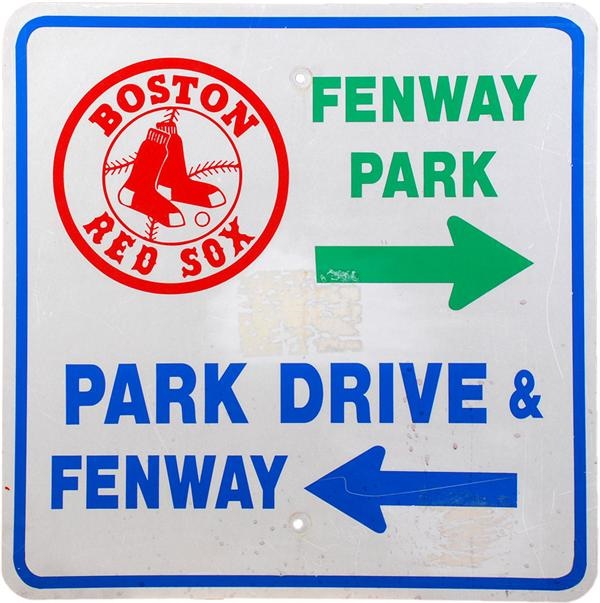Boston Sports - Boston Red Sox Fenway Park Metal Street Sign
