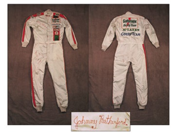 - 1970's Johnny Rutherford Race Worn Suit