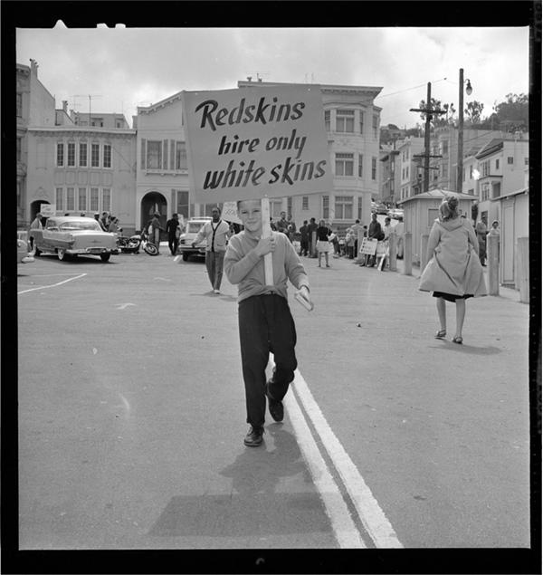 Football - WASHINGTON REDSKINS PROTEST : Kezar Stadium, September 17, 1961