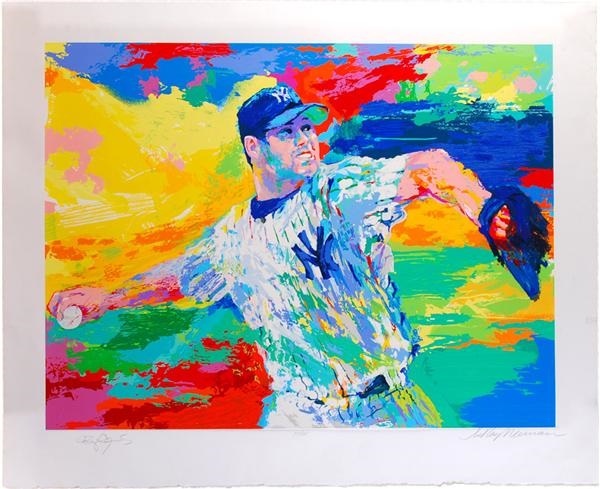 Sports Fine Art - Roger Clemens Signed Serigraph by Leroy Neiman (#317/325)