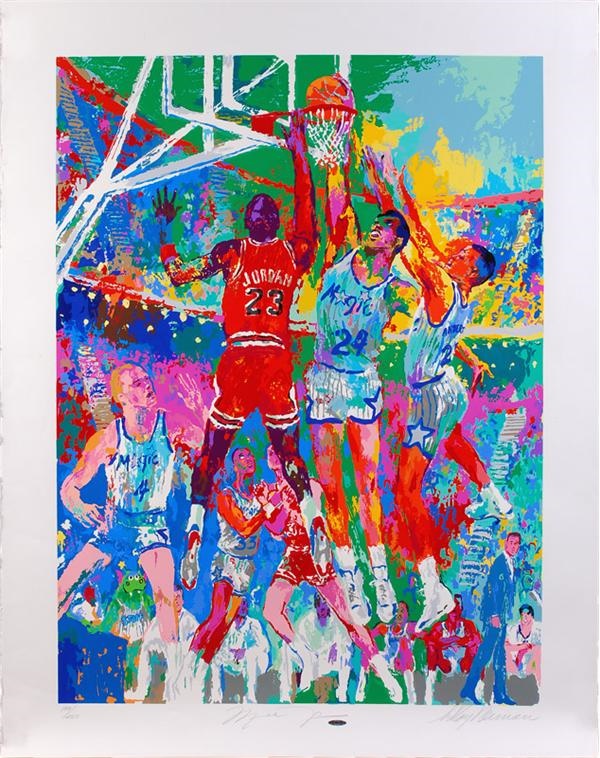 Basketball - Michael Jordan Signed Serigraph by Leroy Neiman (#199/250)