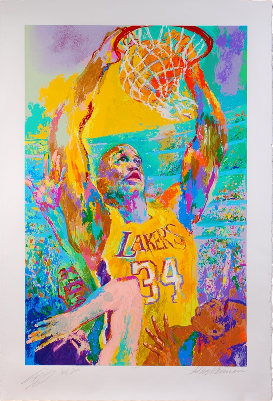 - Shaquille O'Neal Signed MVP 2000 Serigraph by Leroy Neiman (#175/400)