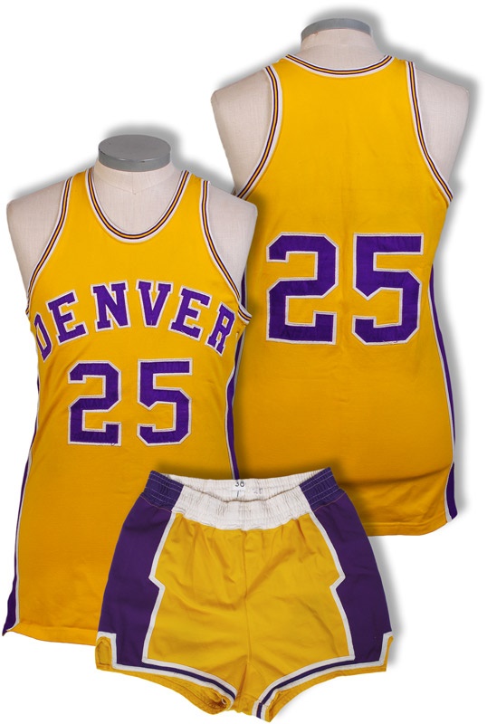 Basketball - Circa 1972 Dave Robisch Denver Rockets Game Worn Uniform