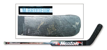 - 1998 Martin Brodeur Game Used Heaton Stick