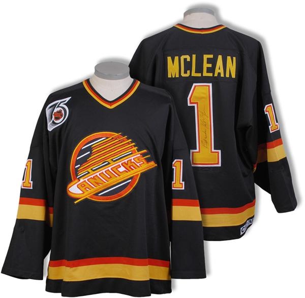 Hockey Equipment - 1991-92 Kirk McLean Vancouver Canucks Game Worn Jersey
