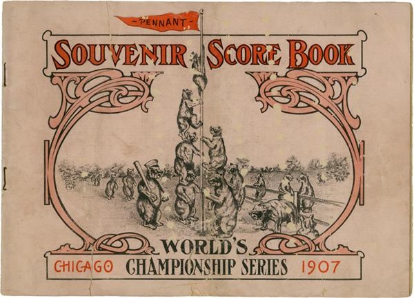 Ernie Davis - 1907 Chicago Cubs World Series Program