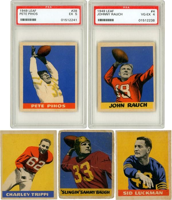 Baseball and Trading Cards - 1949 Leaf Football Card Partial Set (46 of 47)