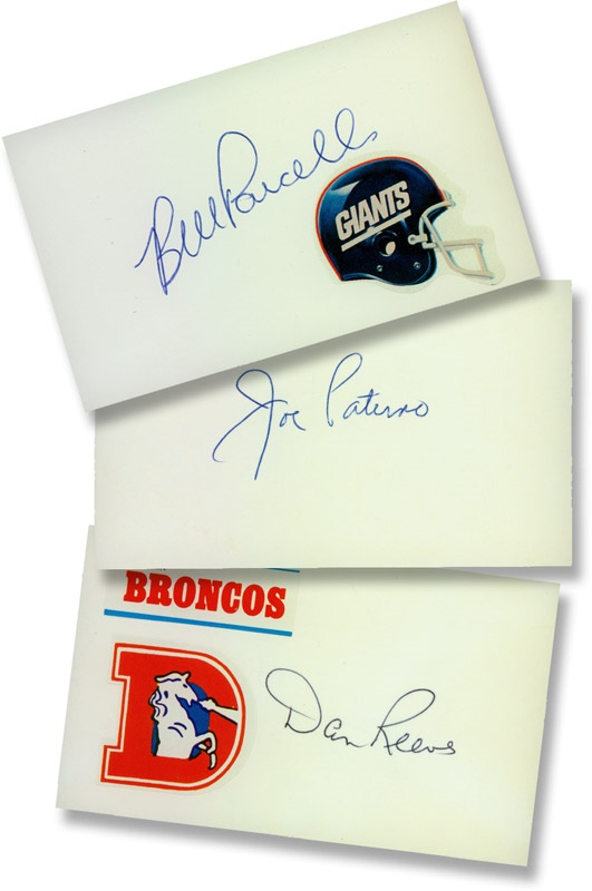 - Collection of Pro and College Football Coaches and Administrators Signed 3x5" Cards (156)