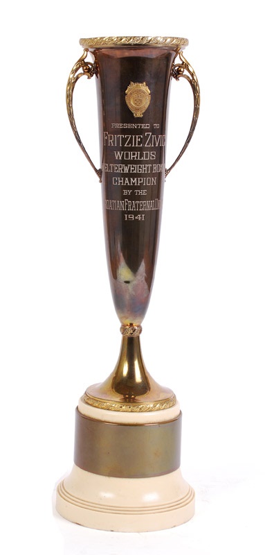 - 1941 Fritzie Zivic World's Welterweight Champion Trophy