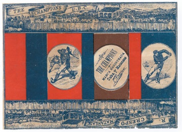 Baseball Game Tobacco Label