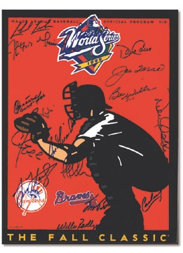 NY Yankees, Giants & Mets - 1999 New York Yankees Signed World Series Program