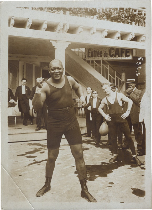 Muhammad Ali & Boxing - JACK JOHNSON (1878-1946) : Training in Paris, 1910s