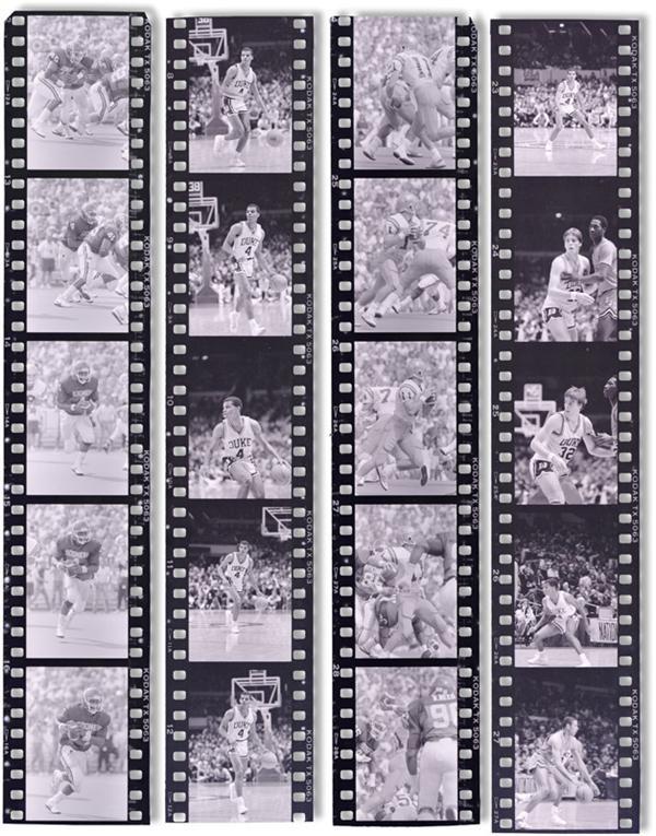 Great Professional Photographer's 1980's College Football & Basketball Negative Collection (10,000+)