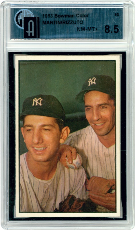 Baseball and Trading Cards - 1953 Bowman Color #93 Martin / Rizzuto (GAI NM-MT+ 8.5)
