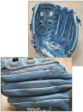 - 1994 Celebrities Multi-Signed Softball Glove