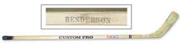 - 1972 Series Paul Henderson Team Canada Game Used Stick