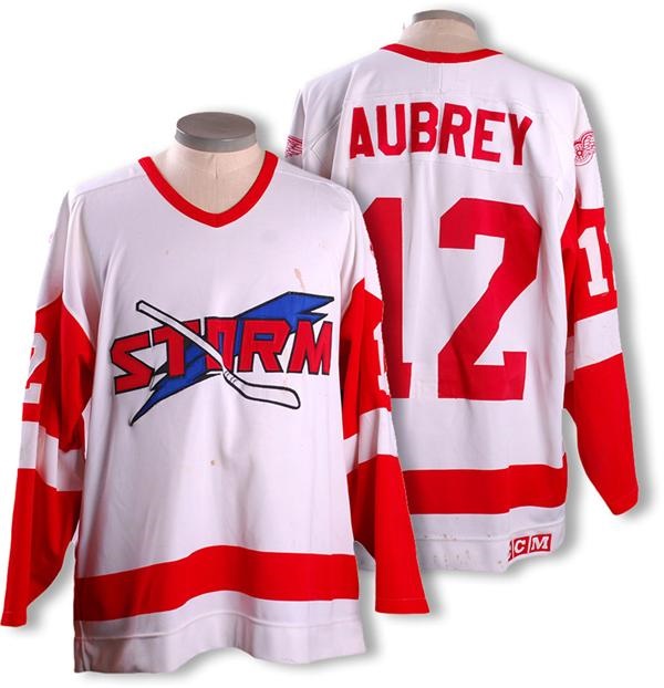 - 1991-92 Ron Aubrey Toledo Storm ECHL Game Worn Jersey