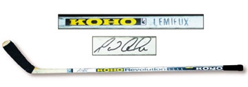 - 1990's Mario Lemieux Autographed Game Used Stick
