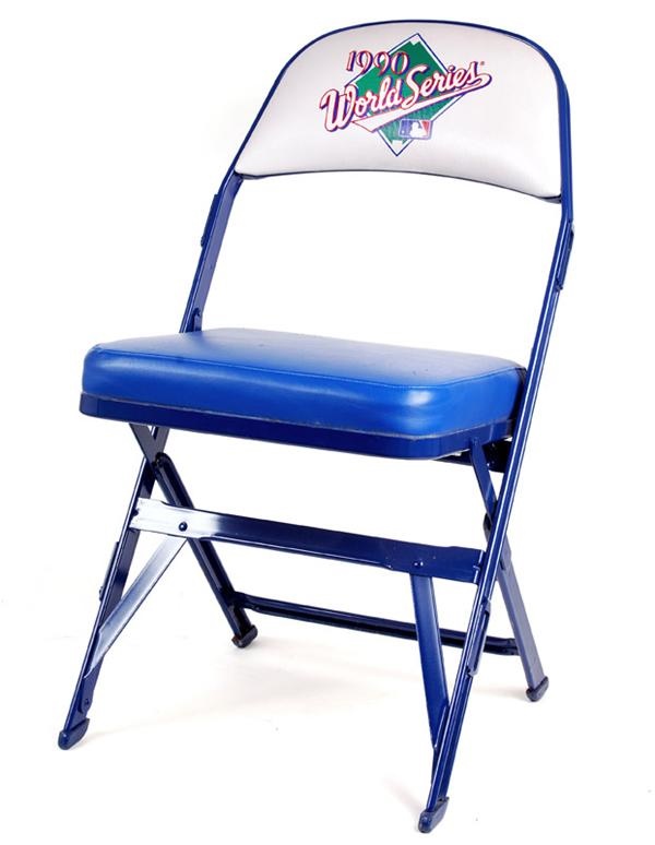 Ernie Davis - 1990 Cincinnati Red World Series Folding Chair