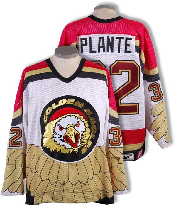Hockey Equipment - 1993-94 Dan Plante Salt Lake Golden Eagles IHL Game Worn Jersey