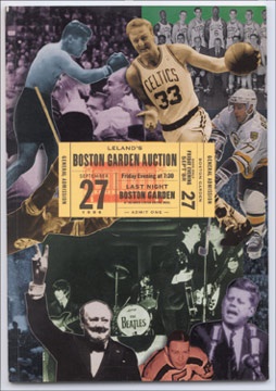 Just In - The Last Event Ever At The Boston Garden-Catalogues (100)