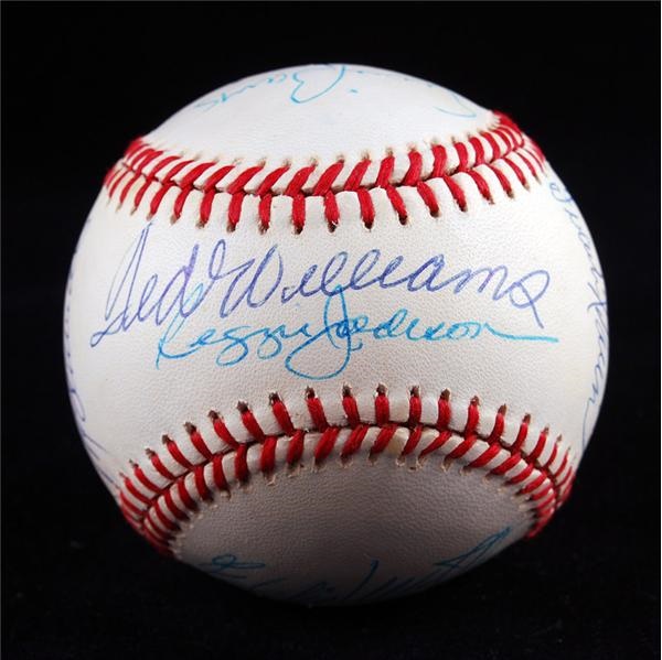 - 500 Home Run Signed Baseball with (11) Signatures
