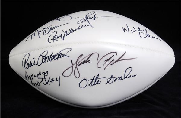 - Hall of Famers Signed Football with 9 Signatures