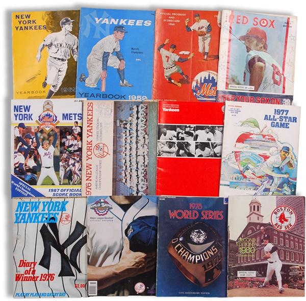 Ernie Davis - Collection of Baseball Yearbooks With 1959 & 1965 Yankees and Other Sports Publications (67)
