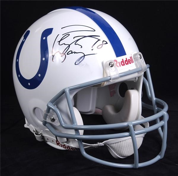 - Peyton Manning Signed Colts Football Helmet