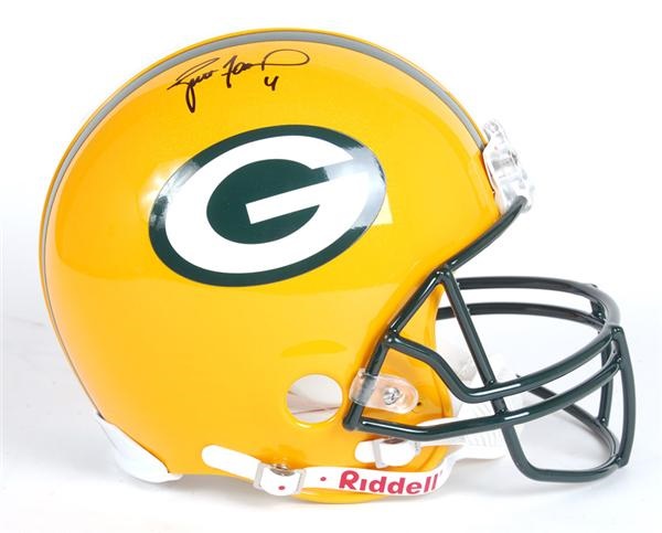 - Brett Favre Signed Green Bay Packers Full Size Helmet