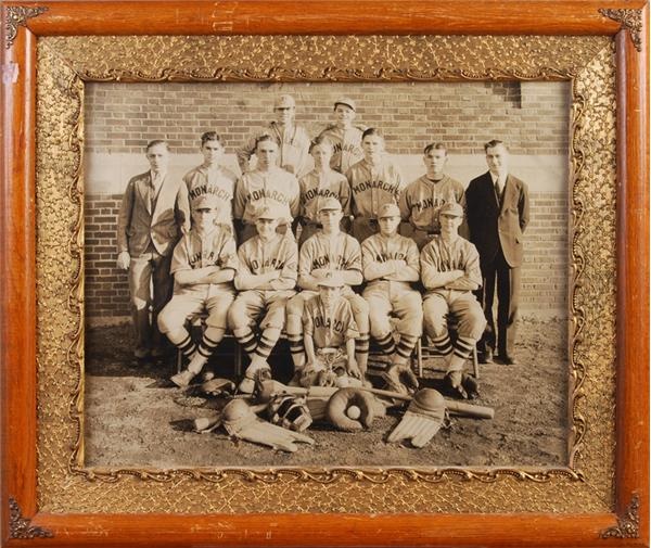 - Huge "Monarch" Baseball Team Imperial Cabinet Photo