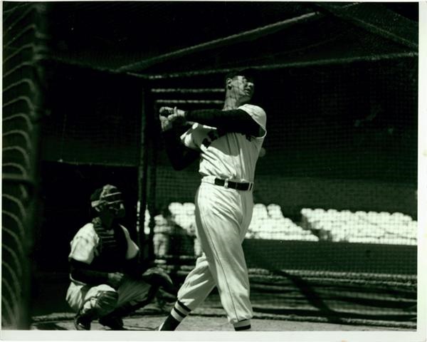 - Great 1950's Ted Williams 8 x 10 Photographs (2)