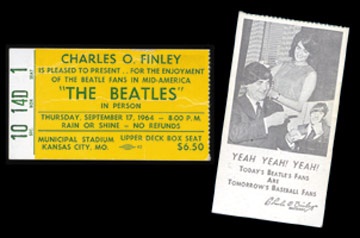 The Beatles - September 17, 1964 Ticket