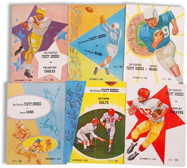 - Football Program Collection with 1950's 49ers (9)