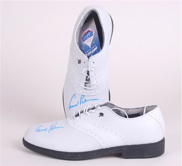 - Arnold Palmer Signed Golf Shoes Both Signed and Are Palmer Model Shoes