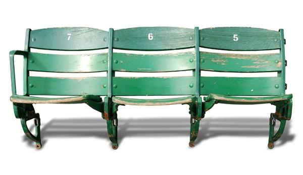 Ernie Davis - Row of (3) Wrigley Field Stadium Seats