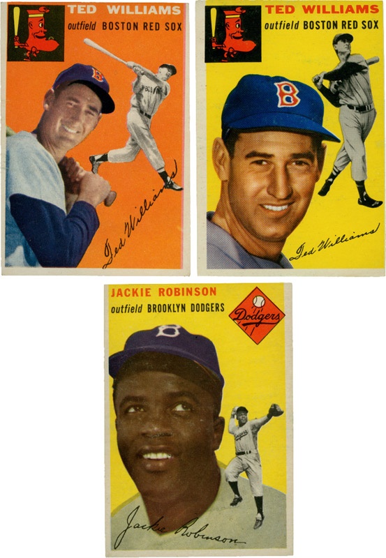 - 1954 Topps and Bowman Baseball Cards with Hall of Famers (48)