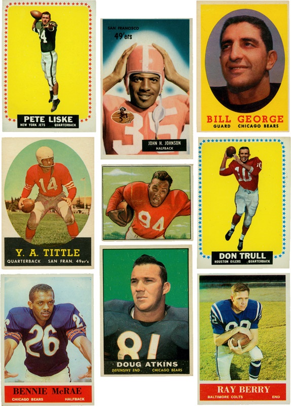 - Collection of 1950's and 1960's Football Star Cards (167)