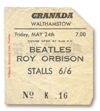 The Beatles - May 24. 1963 Ticket