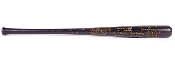 Ernie Davis - 1940 American League All Star Team Black Bat