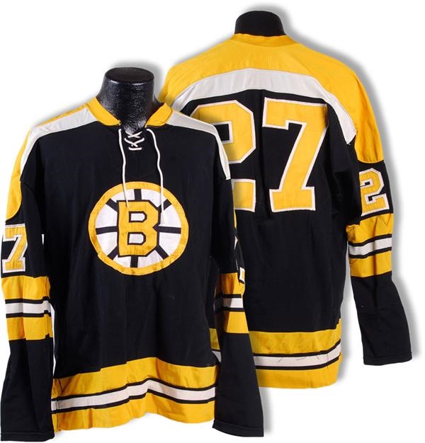 1970's Nick Beverley Boston Bruins Photo-Matched Game Used Jersey