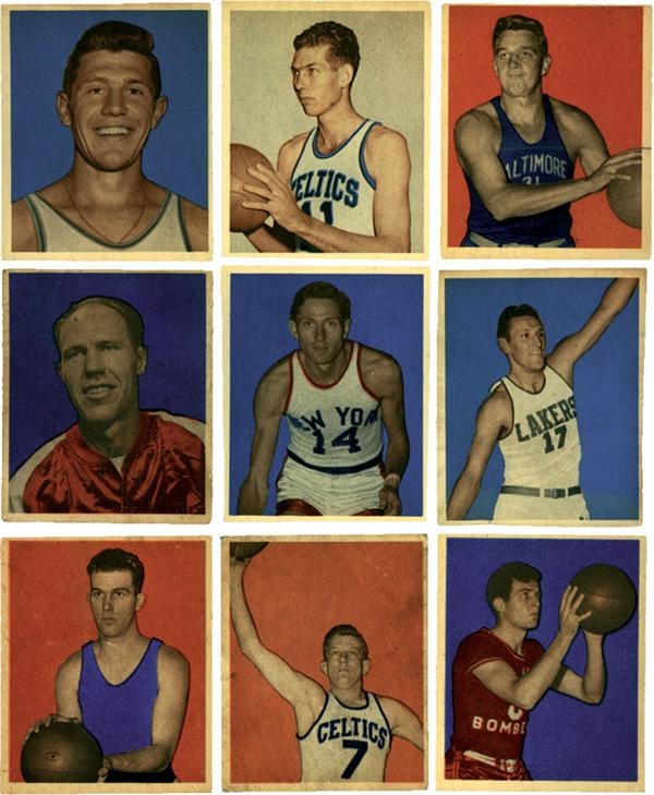 - 1948 Bowman Basketball Card Near Set