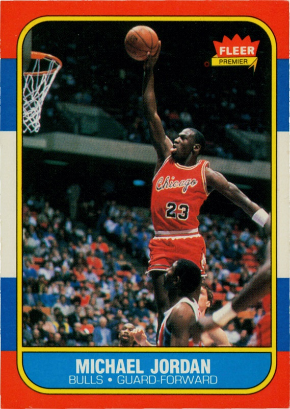 - 1986 Fleer Micheal Jordan Basketball Rookie Card